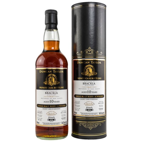 Brackla 2011/2021 – Private Cask Bottling Duncan Taylor Highland Single Malt Scotch Whisky