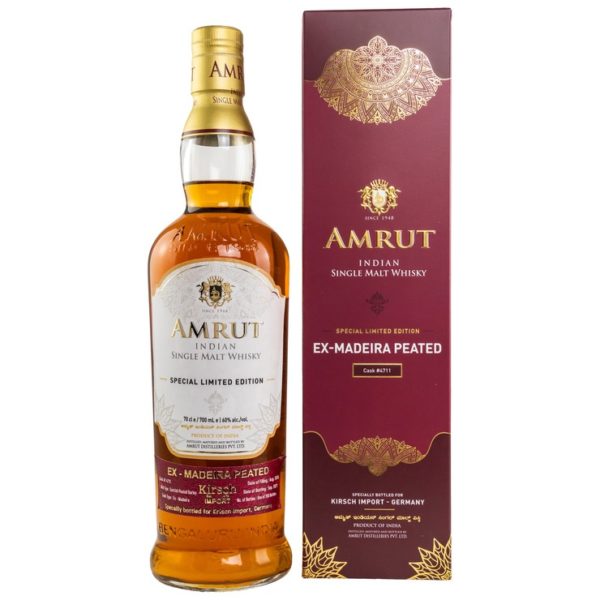 Amrut 2015/2021 Ex-Madeira Peated Indian Single Malt Whisky